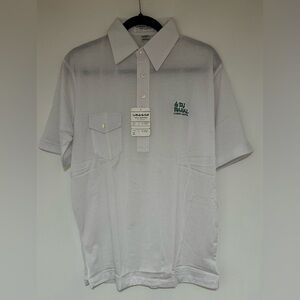 Men’s Vintage La Mode du Golf Las Vegas Taj Mahal White Polo Shirt NWT Sz Large